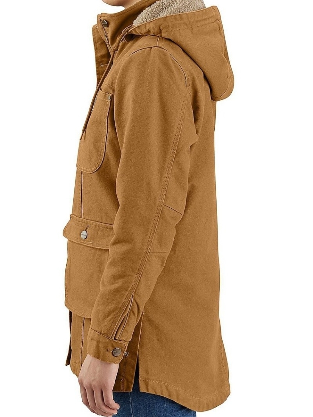 Carhartt Women's Hooded Sherpa-Lined Work Jacket - Medium - Picture 4 of 7